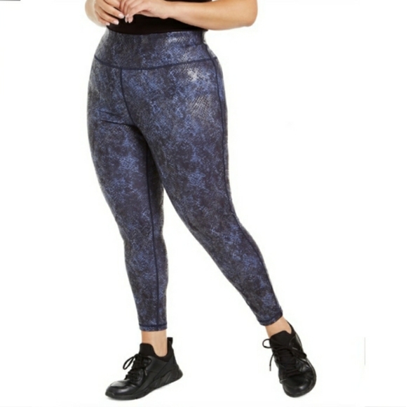 NWT Snake Python print Plus Size Legging 1X, 2X, 3X yoga gym workout - Picture 3 of 6